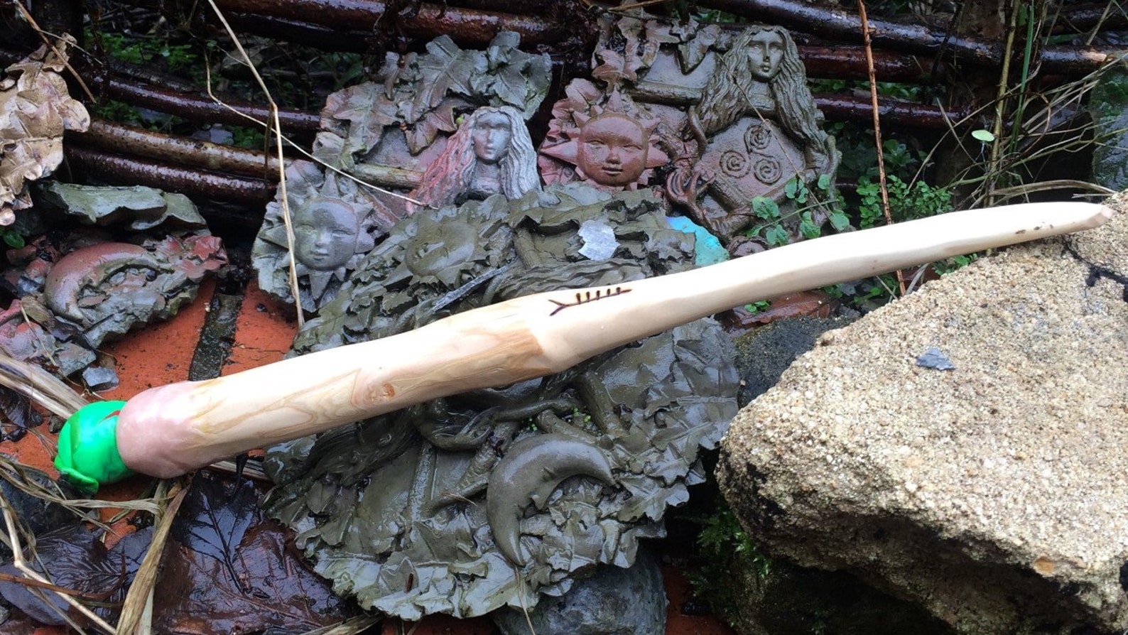 Magic Wand Witchcraft Apple Wood Wand Magical Power Natural Etsy