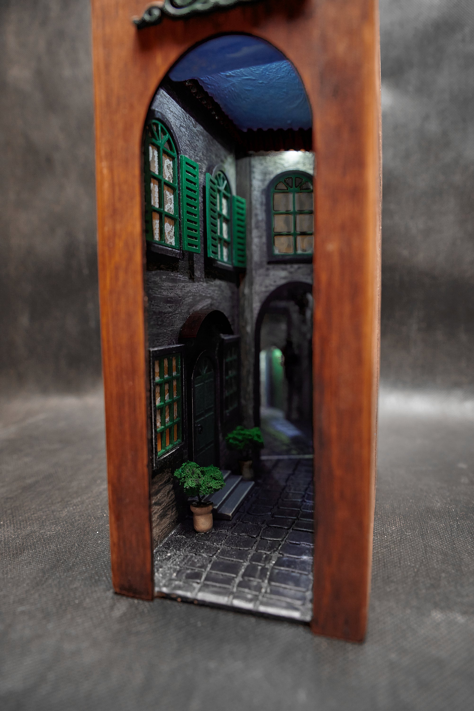 Book nook Bookshelf insert diorama Book nook lazer Old Etsy