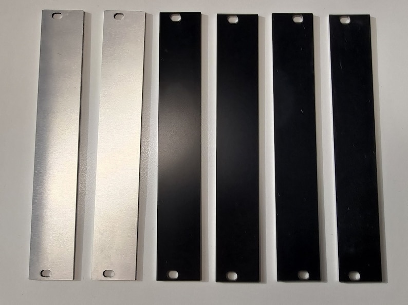 Eurorack 3U Blank Panel Aluminium / Various Sizes image 5