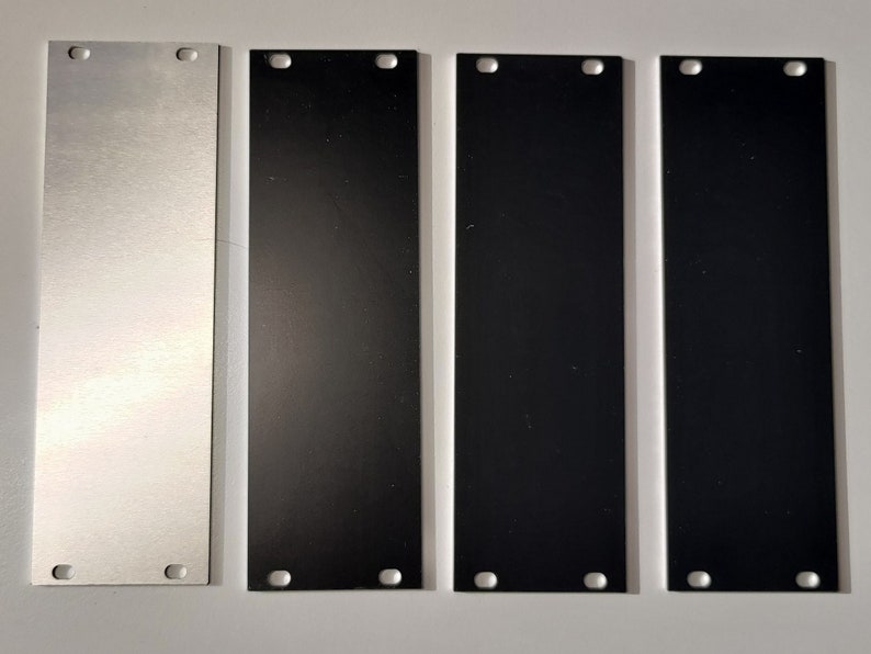 Eurorack 3U Blank Panel Aluminium / Various Sizes image 3