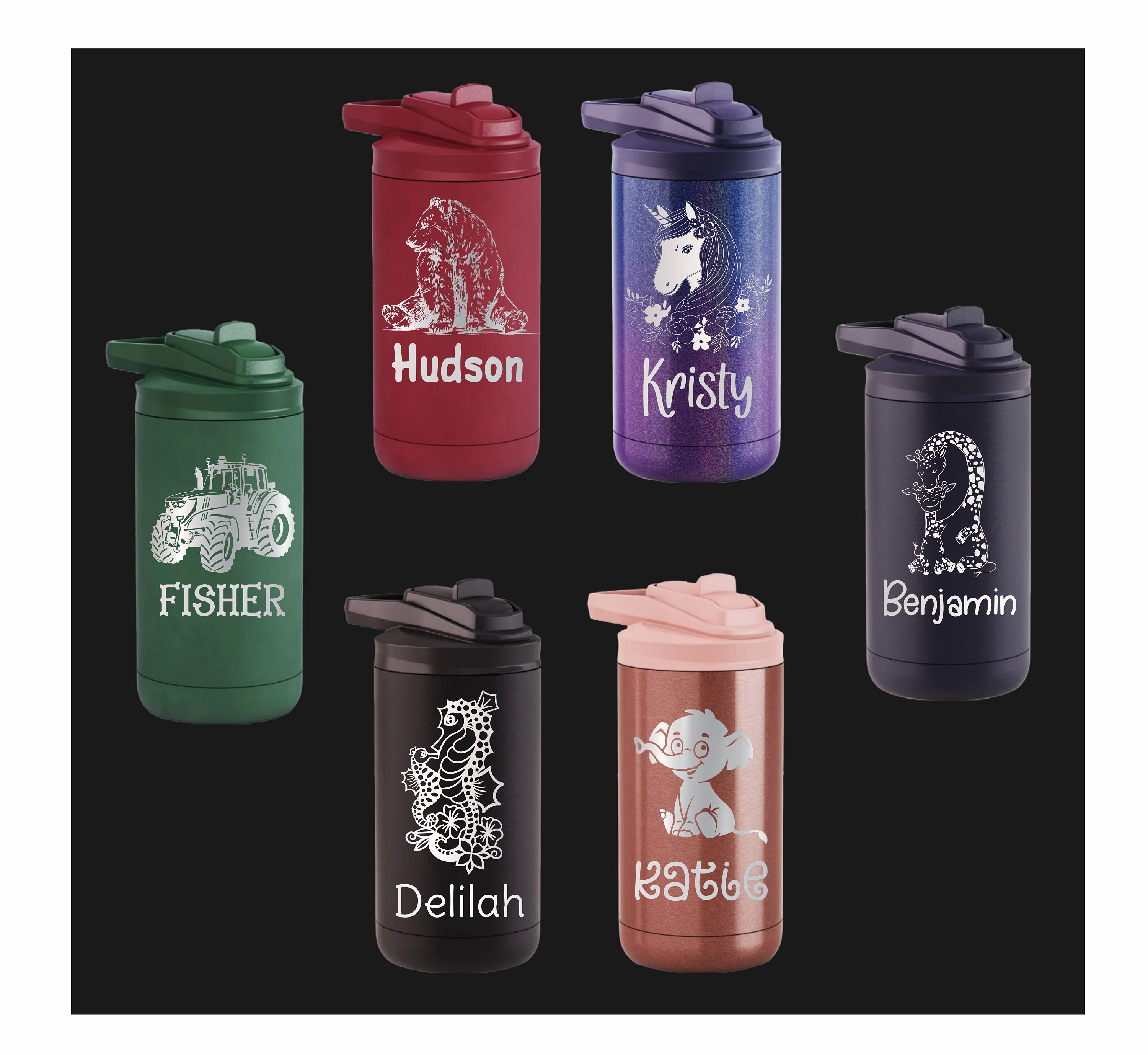 Personalized Engraved Kids 12oz Bottle Boys/girls - Etsy