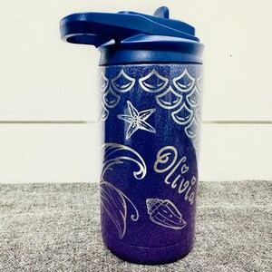 Mermaid Scales & Tails - Personalized Engraved Maars Water Bottle