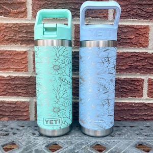 Butterfly Garden - Personalized Engraved YETI Water Bottle