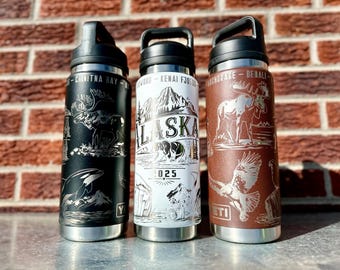 Alaska - Personalized Engraved YETI Water Bottle