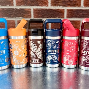 Monster Trucks – Personalisierte YETI-Wasserflasche mit Gravur