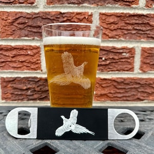 Pheasant Personalized Bottle Opener - Bartender/Wedding/LOGO/Gift