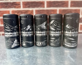 Mountain Lake - Enfriador de latas YETI Colster (compatible con la mayoría de las latas)