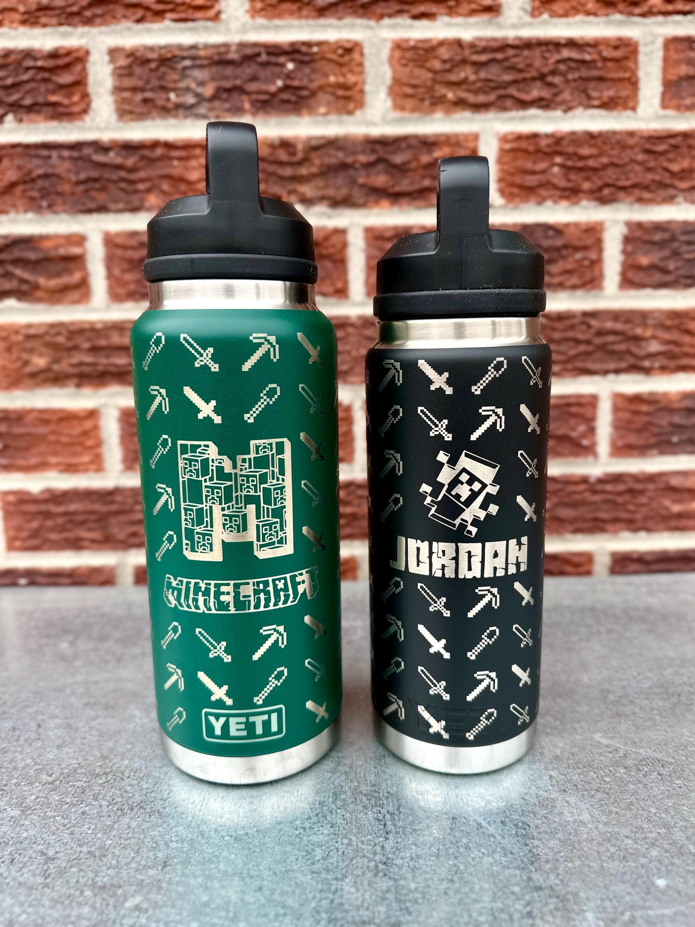 Mine It Out! - Personalized Engraved YETI Water Bottle/ Minecraft