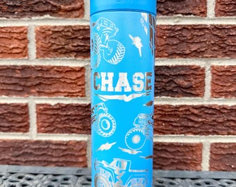 Monster Trucks - Personalized Engraved Simple Modern Water Bottle
