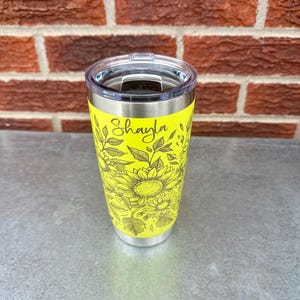 Sunflower Garden - Personalized Engraved YETI Tumbler - Coffee Mug image 10