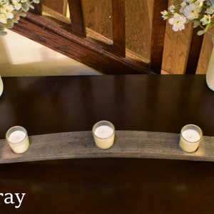Wine Barrel Candle Holder