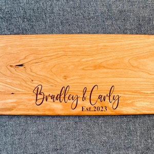 Cherry Serving Charcuterie/Cutting Board- Choose your font & text!
