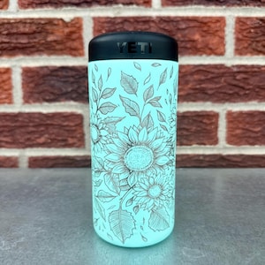 Sunflower Garden - Enfriador de latas YETI Colster (compatible con la mayoría de las latas) imagen 3