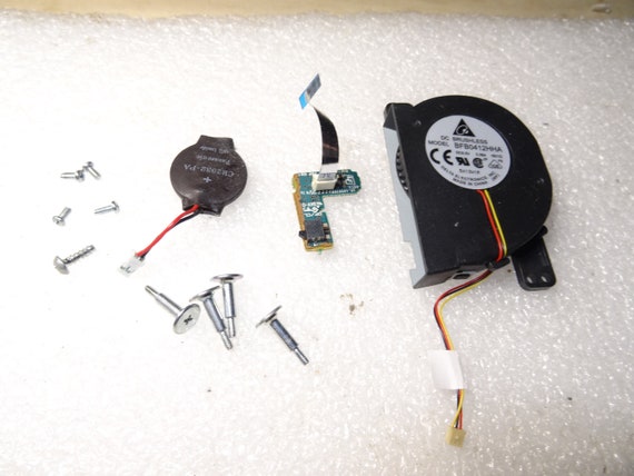 PS2 Slim SCPH-75001 & Others Inside Screws, Fan, Battery with Power Button and Cable ONLY
