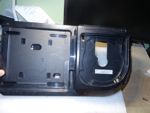 SEGA CD Mk-4102 Empty Top Cover Frame Only -Just OK Cosmetic-White Paint Marks and/or Scratches