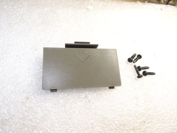 Sega Saturn JAPAN Model HST-3210 Brownish Dark Gray Back Battery Cover with 5 Bottom Screws-Just OK