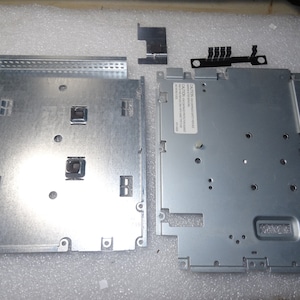 SEGA Dreamcast Model 2 Labeled Clean Cosmetic Top & Bottom Metal Heat Sink Plates