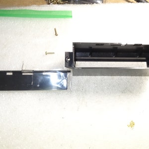 Sega Master Powerbase (Not Converter) Top Black Cartridge w/Cover, Spring & Screws ONLY-Intact-Just OK-Mark and Scratches-Exact one