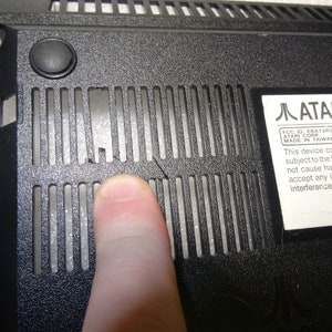Atari 2600 Mini Bottom Case Only-Just OK Cosmetic-Mark and/or Scratches