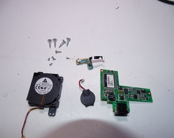 PS2 Slim SCPH-70012 Only Inside Screws, Fan, Battery, board with Power Button and Cable ONLY