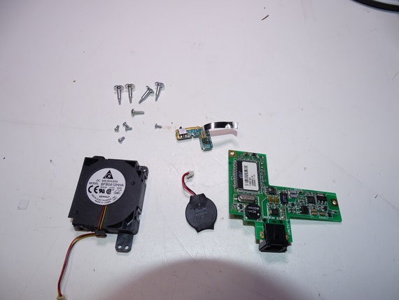 PS2 Slim SCPH-70012 Only Inside Screws, Fan, Battery, board with Power Button and Cable ONLY