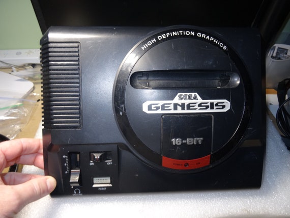 SEGA Genesis "High Definition Graphics" Model 1601 Top Cover ONLY-Just OK Cosmetic