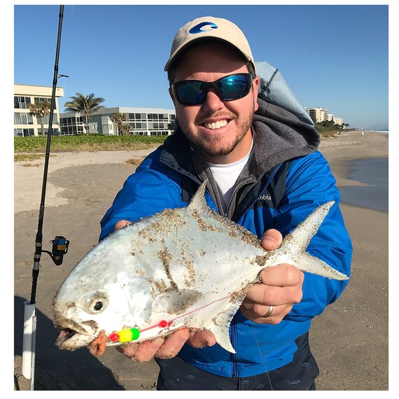 Impianti Di Pompano Pre-attrezzati Di Acqua Salata Per La Pesca Da Surf - Foto 11