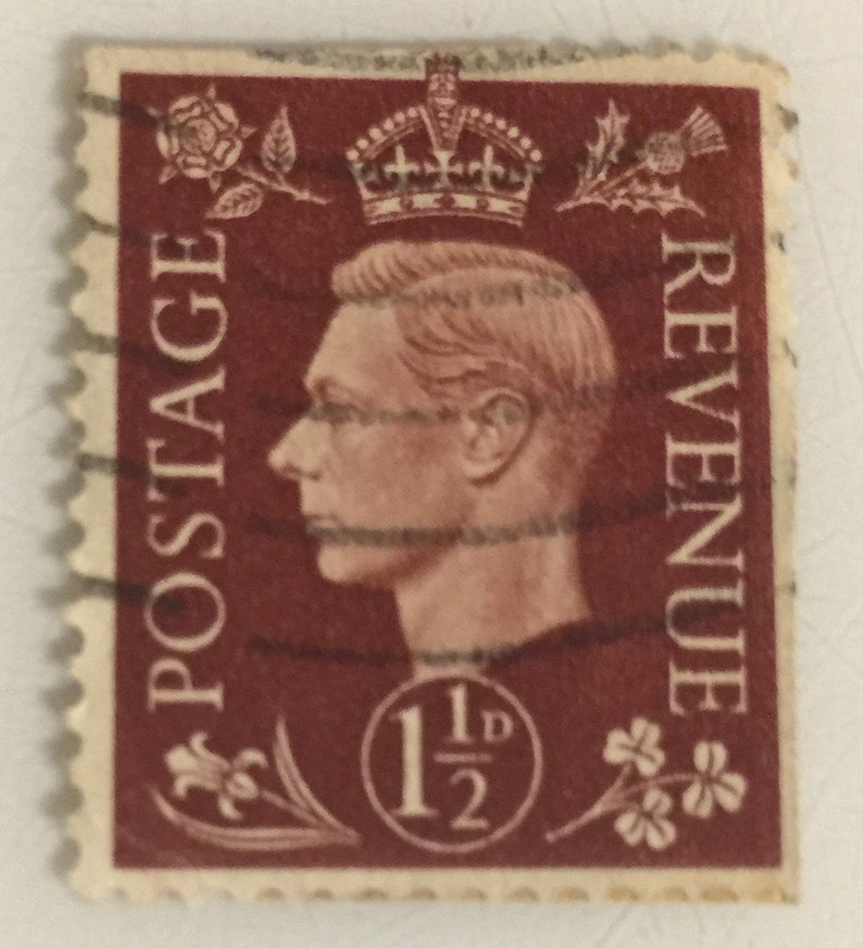 UK Stamps Postage revenue 1 1/2 D England Stamp. ANTIQUE Etsy