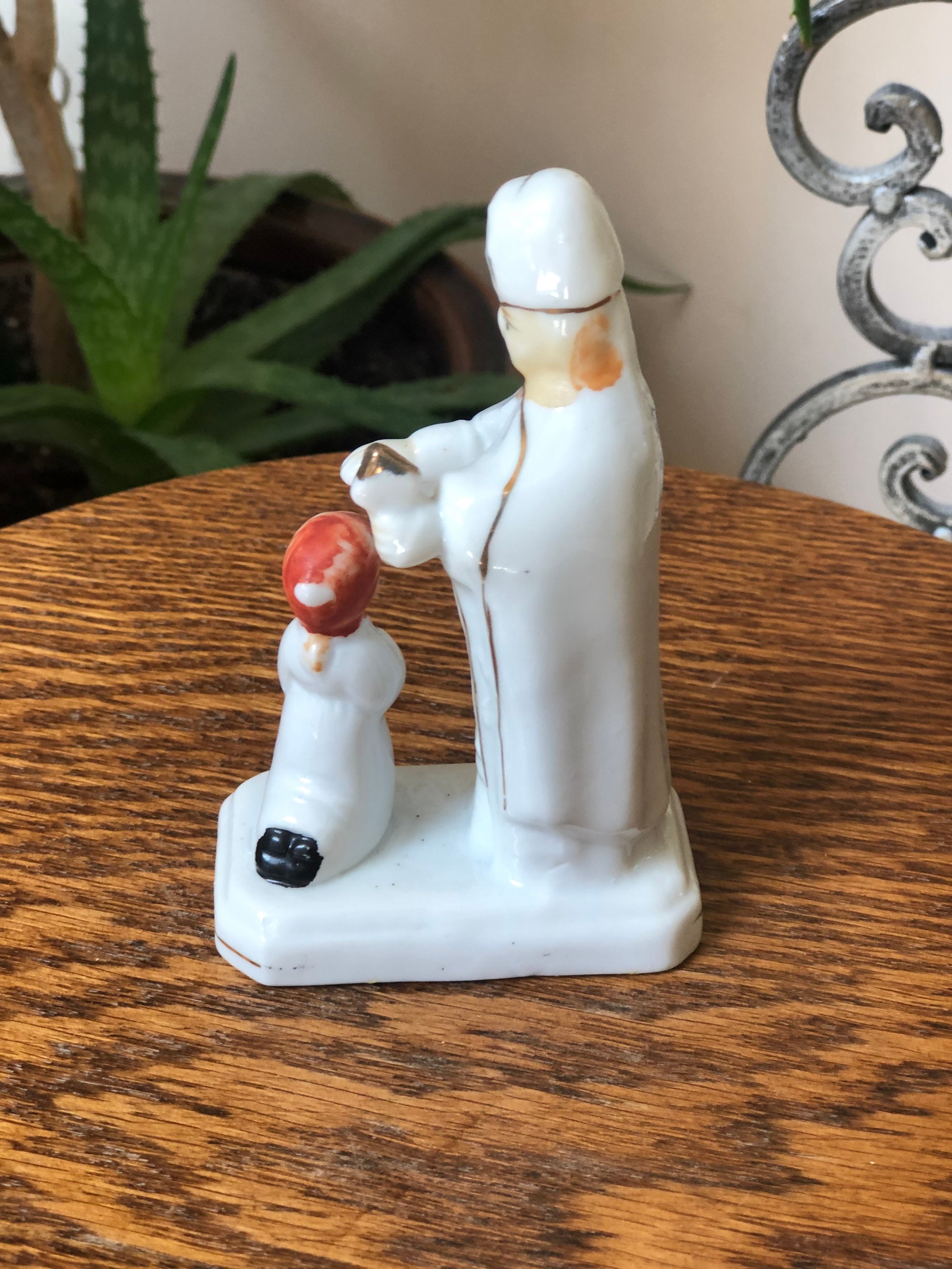 Vintage Porcelain Catholic Figurine Made in Taiwan Etsy