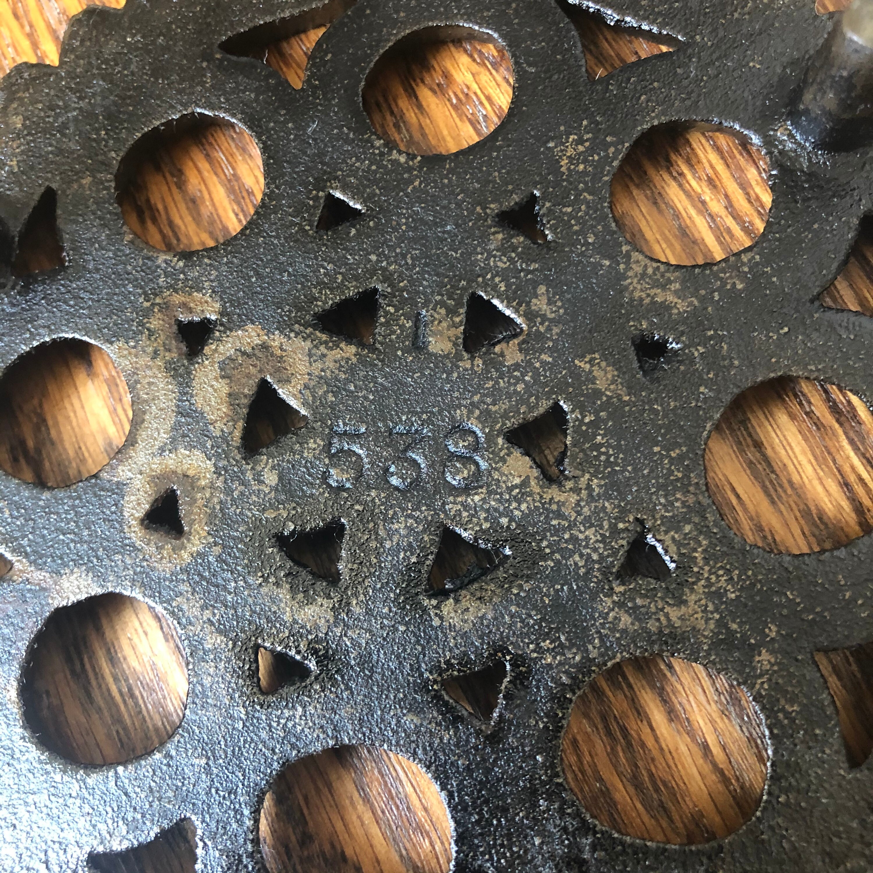 Vintage Cast Iron Trivet Lodge Dutch Hex Trivet No. 538 Etsy
