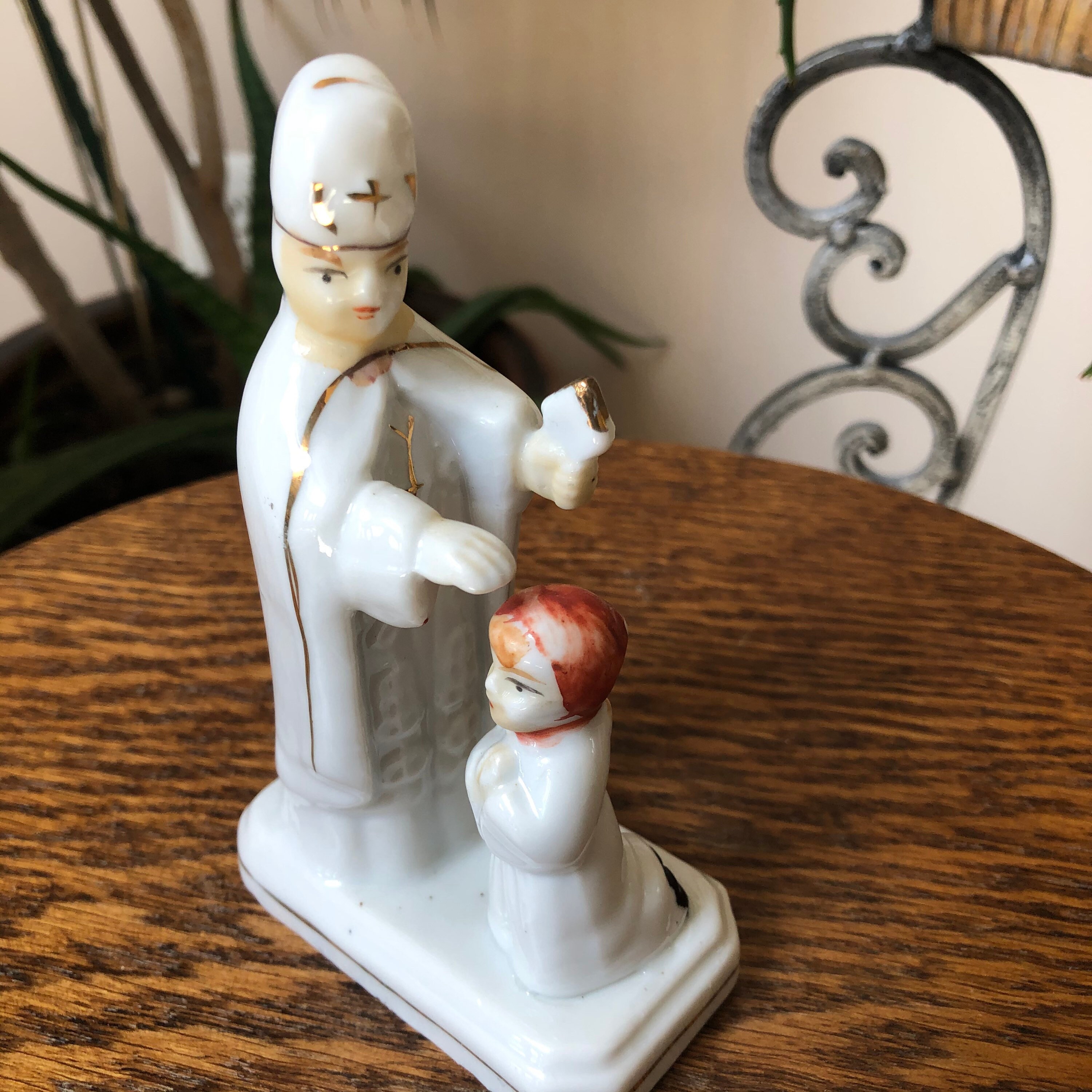 Vintage Porcelain Catholic Figurine Made in Taiwan Etsy