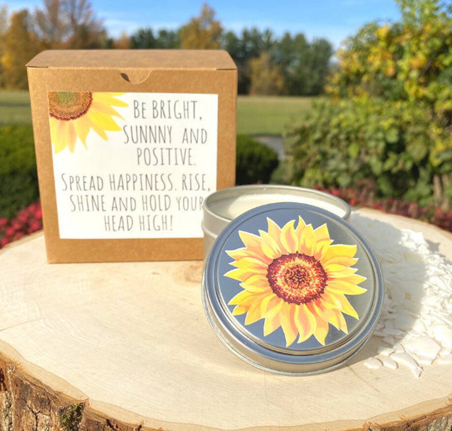 Sunflower sunflower candle best friend gift gift for best Etsy