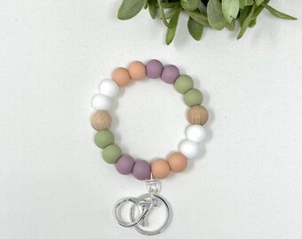 Wristlet Keychain, Pastel Keychain,  Minimalist Wristlet, Keychain for Women, Pastel Wristlet, Trending Now, Sweet Sixteen Gift