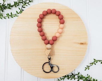 Wristlet Keychain, Bracelet Keychain, Bohemian Wristlet, Boho Wristlet, Beaded Keychain, Minimalist Wristlet, Stylish Gift Trending Now
