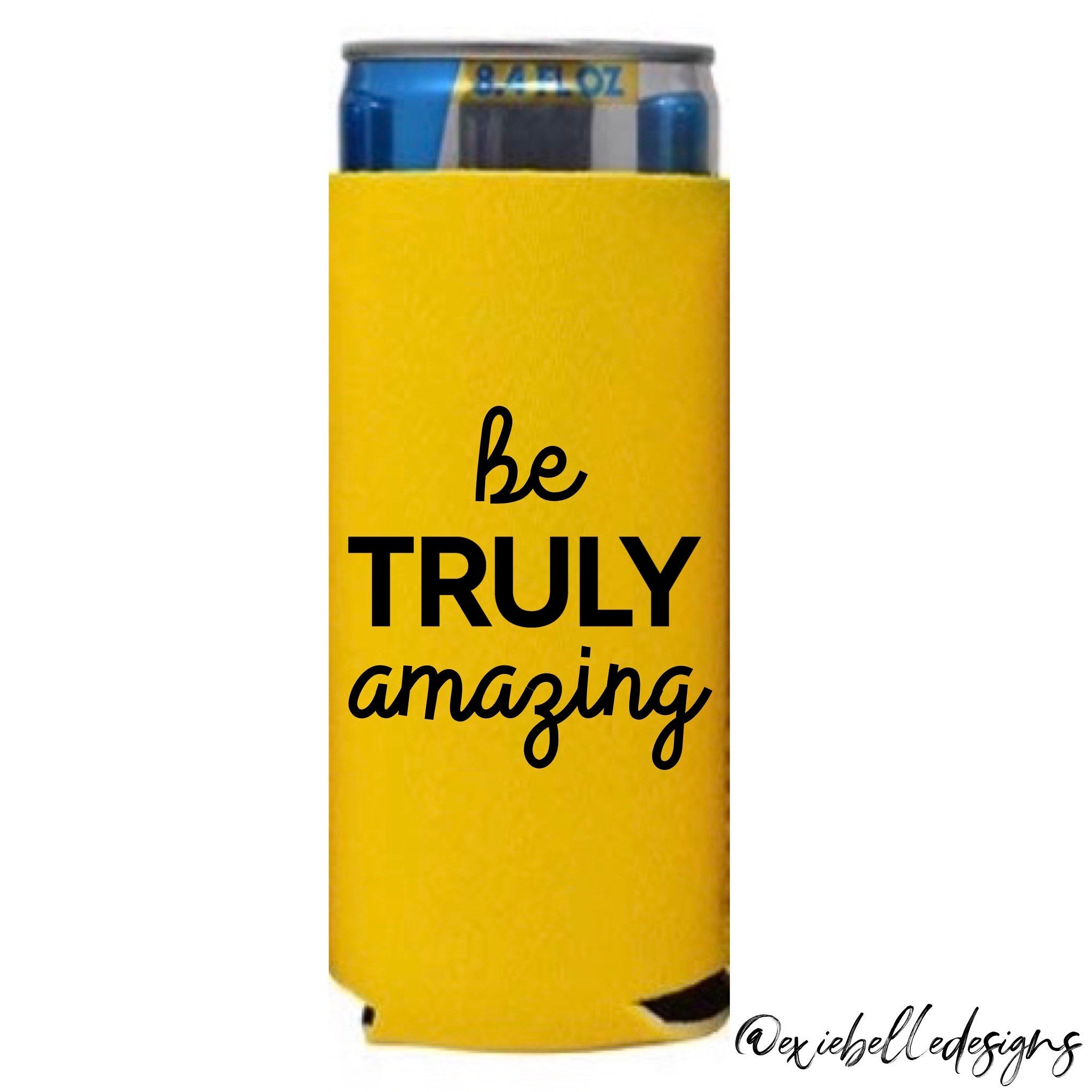 Truly Slim Can Koozie Etsy
