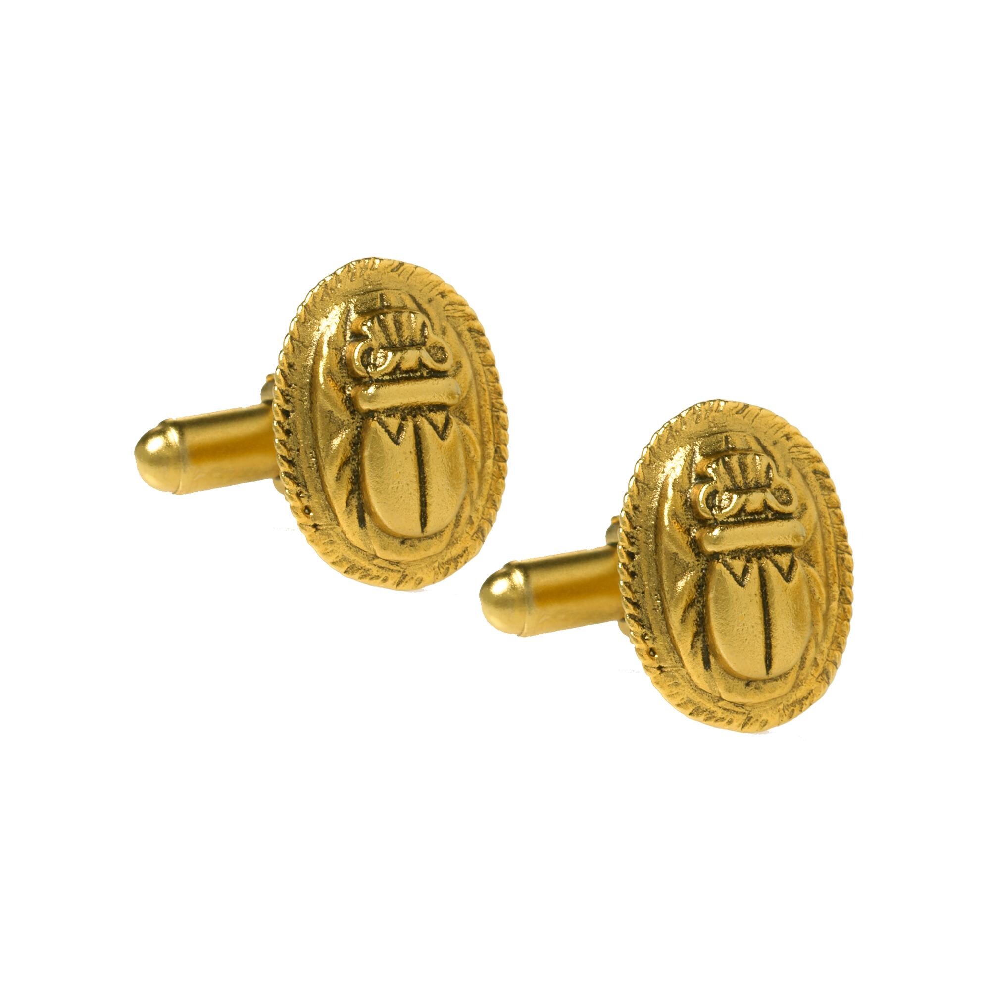 Our Scarab cufflinks make an ideal gift for the special man in your life. They arrive in an elegant gift box and are handcrafted in the USA!