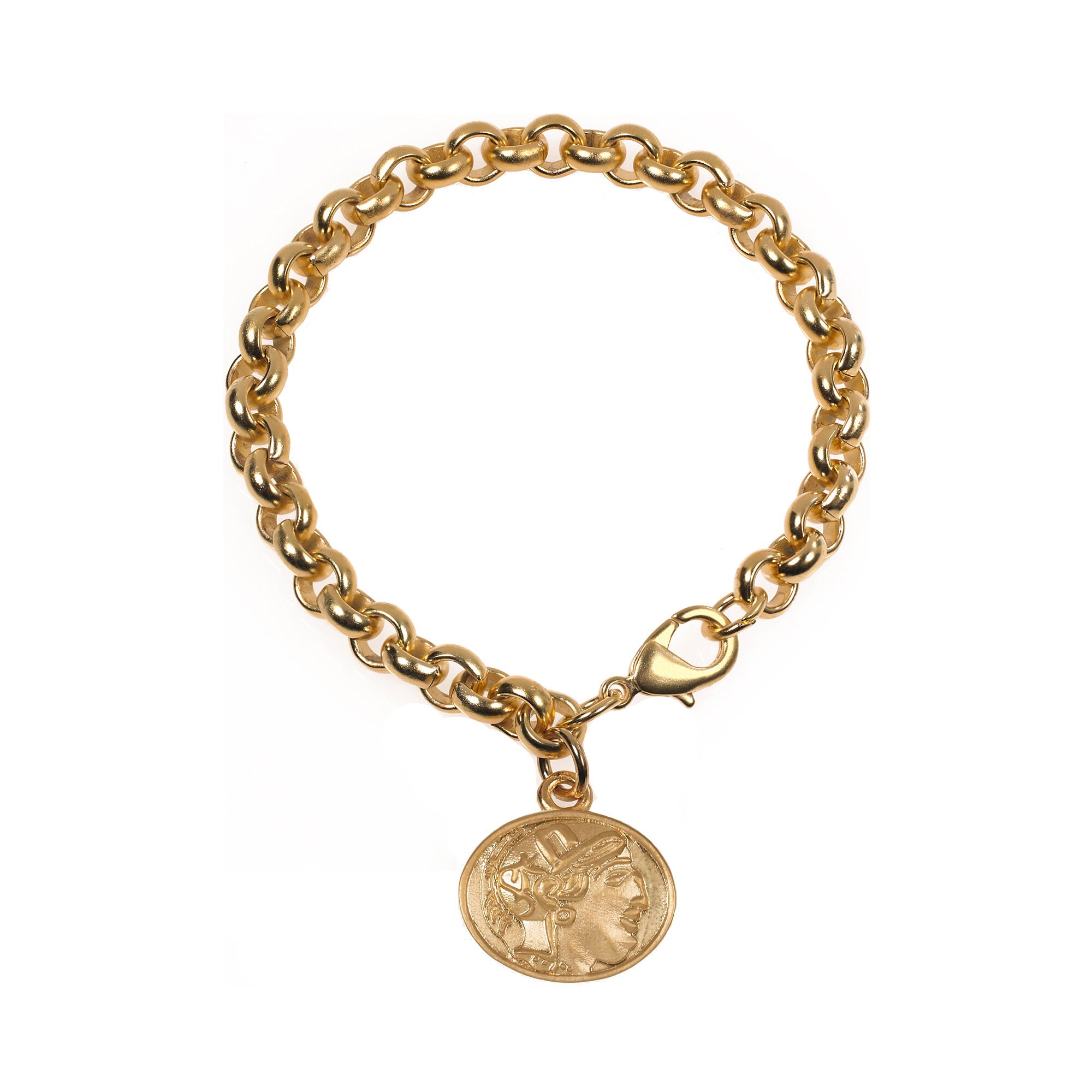 Our Athena Owl 2-sided charm bracelet with a beautiful suede-like pouch. Handcrafted in USA!