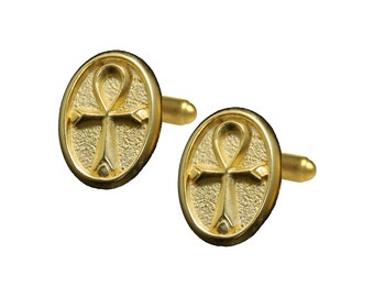 Father&#39;s day! Our Ankh Cufflinks are expertly designed and handcrafted in the USA, beautifully packaged in a lovely gift box.