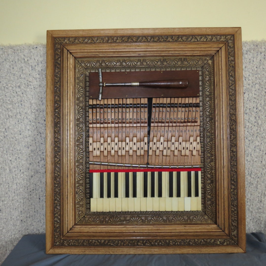 Piano, Piano Art, Recycled Piano, Piano Action Parts, Ivory
