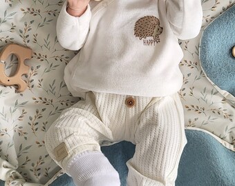 Cuddly wool blanket for your stroller - perfect comfort for your baby, wool-green-willow branches, birth, baptism, KÜSTENJUWEL