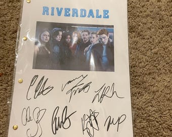 Authentic Riverdale Pilot Episode Script with Luke Perry’s signature (May he R.I.P.)