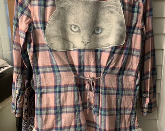 womens upcycled shirt
