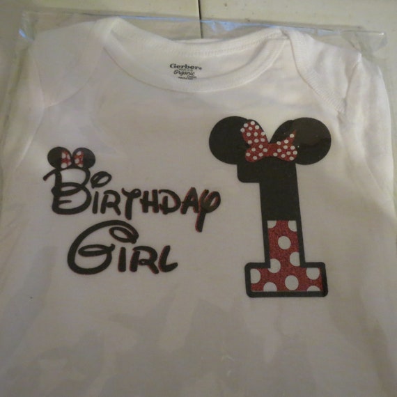 minnie mouse 1st birthday onesie