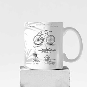 Bicycle 1894 cycling cycle bikeporn roadcycling sport mancave cycling mug coffee tea patent vintage retro gift dad father birthday drink