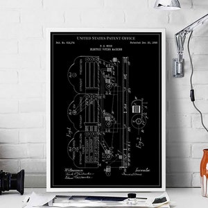Elektrische Abstimmungsmaschine 1898 Regierung der Republikaner Republikaner Republikaner Druck Wand Kunst Poster Schlafzimmer Patent vintage retro Geschenk Geburtstag