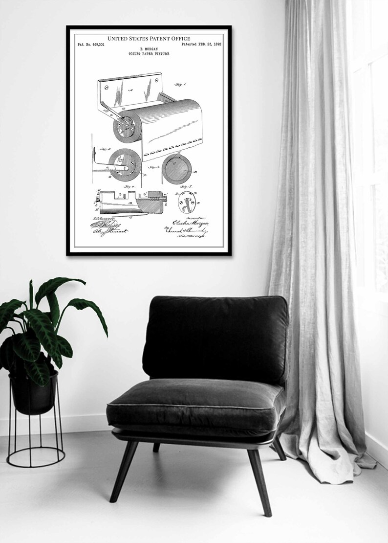 Toilet Paper Fixture 1892 Bathroom Restroom Wc House Home - Etsy