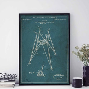 Furniture 1954 Eames icon iconic famous craft carpenter print wall art poster bedroom patent vintage retro gift birthday