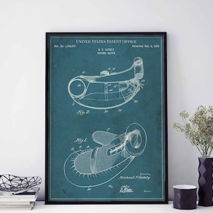 Boxing glove 1930 fight winner heavyweight champion ring corner print wall art poster bedroom patent vintage retro gift birthday