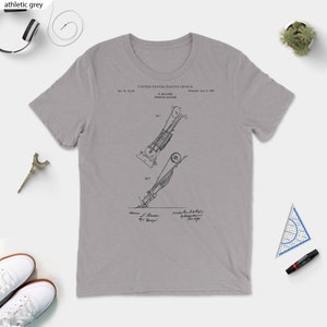 Machine de balayage 1869 US t-shirt brevet vintage mode original dessin d’art aspirateur premier nettoyant