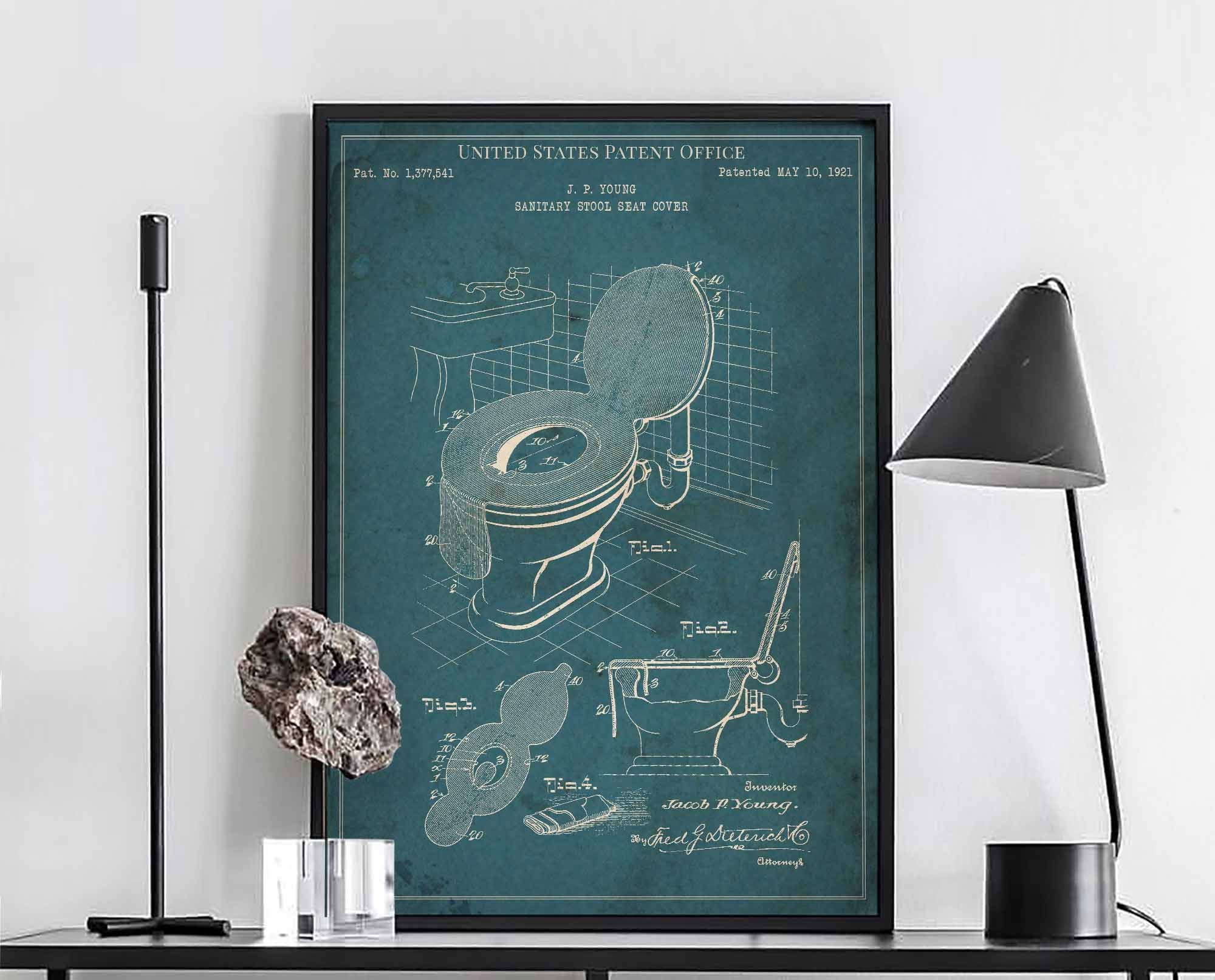 Sanitary Stool Seat Cover 1921 toilet health invention Etsy